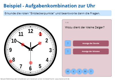 Aufgabenkombination am Beispiel der Uhr